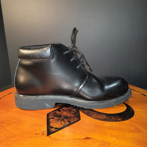 Thorogood Black Leather Chukka Boots Mens 6 Womens 8 Uniform Shoes 834-6032 main image 6